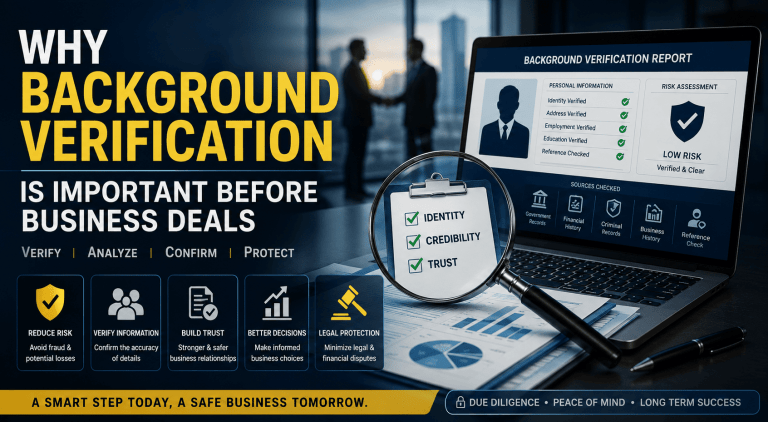 Why Background Verification Is Important Before Business Deals