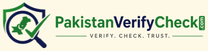 Pakistan Verify Check